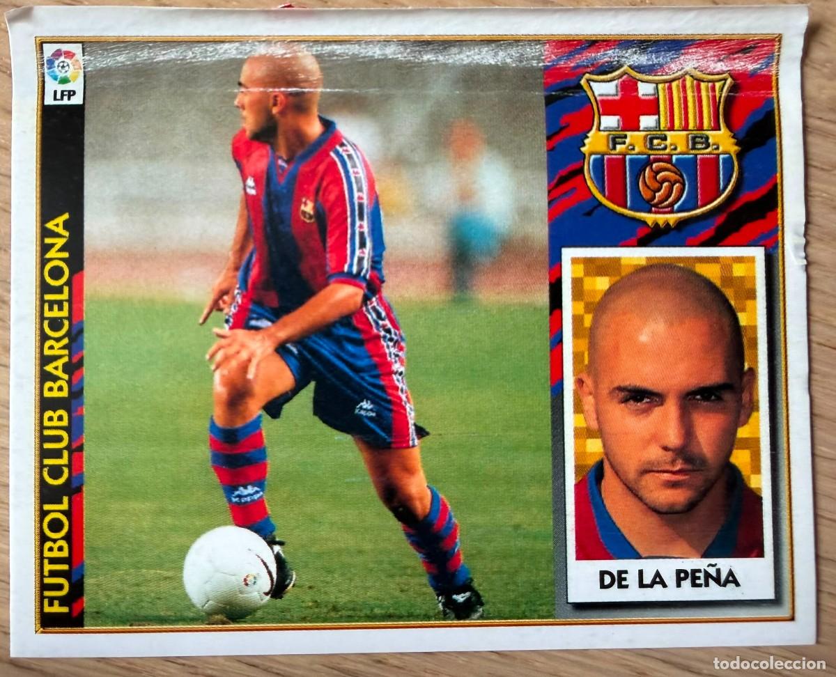 Cromos de F&uacute;tbol: DE LA PE&Ntilde;A BARCELONA 97 98 1997 1998 LIGA EDICIONES ESTE VENTANILLA STICKER