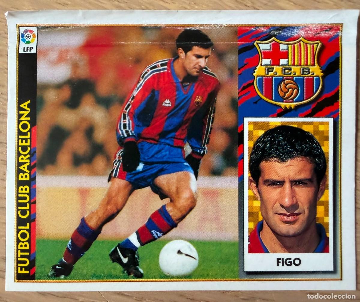 Cromos de F&uacute;tbol: FIGO BARCELONA 97 98 1997 1998 LIGA EDICIONES ESTE VENTANILLA STICKER