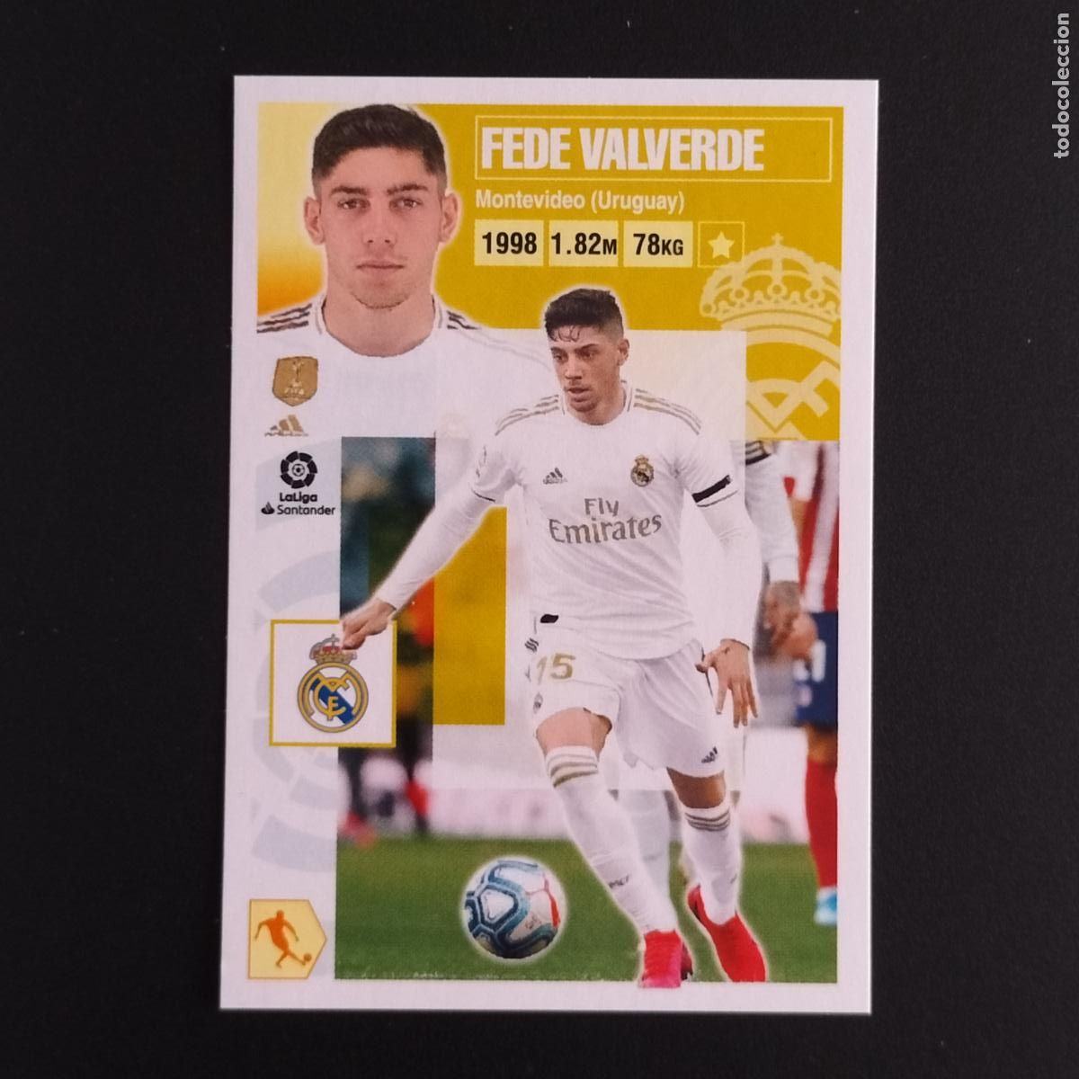 Cromos de F&uacute;tbol: N&ordm; 13 FEDE VALVERDE REAL MADRID CROMOS LALIGA SANTANDER ESTE 2020 2021 20 21 LIGA PANINI