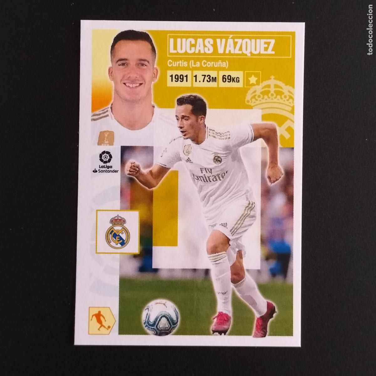 Cromos de F&uacute;tbol: N&ordm; 15 A LUCAS VAZQUEZ REAL MADRID CROMOS LALIGA SANTANDER ESTE 2020 2021 20 21 LIGA PANINI