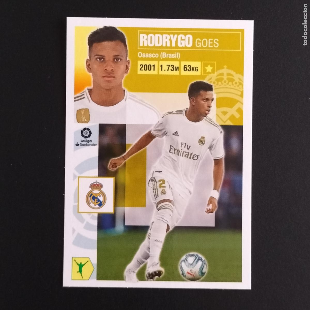 Cromos de F&uacute;tbol: N&ordm; 17 B RODRYGO REAL MADRID CROMOS LALIGA SANTANDER ESTE 2020 2021 20 21 LIGA PANINI