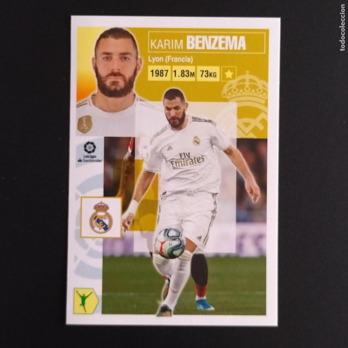 Cromos de F&uacute;tbol: N&ordm; 18 KARIM BENZEMA REAL MADRID CROMOS LALIGA SANTANDER ESTE 2020 2021 20 21 LIGA PANINI