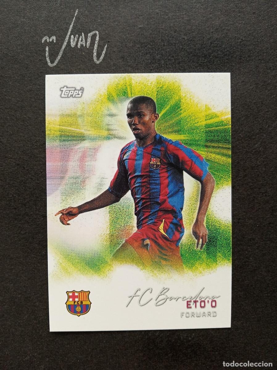Cromos de F&uacute;tbol: N&ordm; 33 PITCH PURSUITS ETO'O FC BARCELONA CAMERUN ⚽ TOPPS &reg; TEAM SET BAR&Ccedil;A 2025 2026 25 26 NUEVO