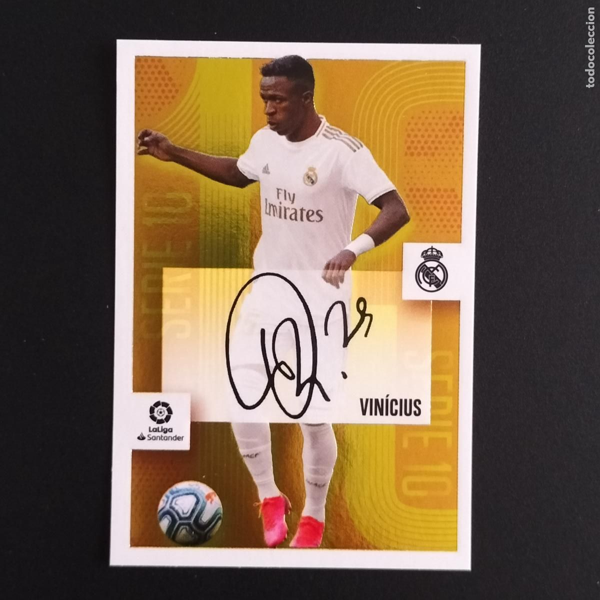 Cromos de F&uacute;tbol: N&ordm; 23 VINICIUS AUTOGRAFO SERIE 10 REAL MADRID LALIGA SANTANDER ESTE 2020 2021 20 21 LIGA PANINI