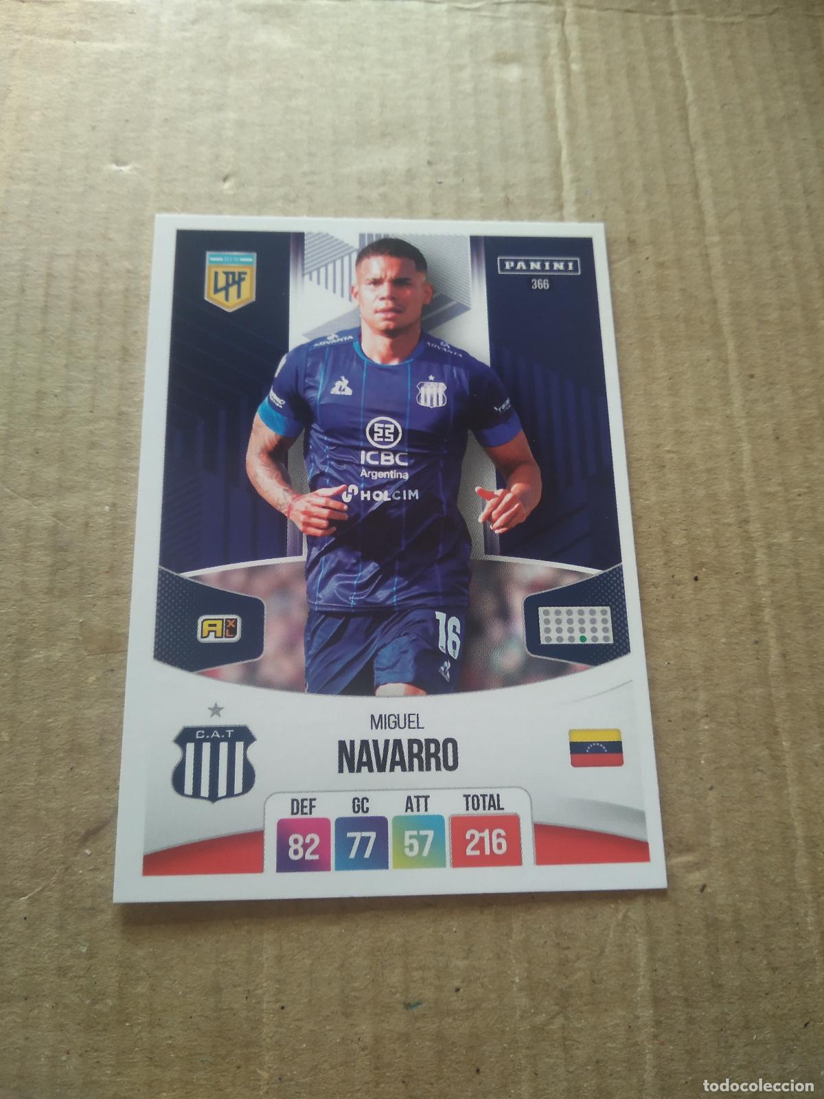 Football Stickers: 366 MIGUEL NAVARRO TALLERES CROMO FUTBOL ARGENTINO PANINI LIGA ARGENTINA 2024 ADRENALYN