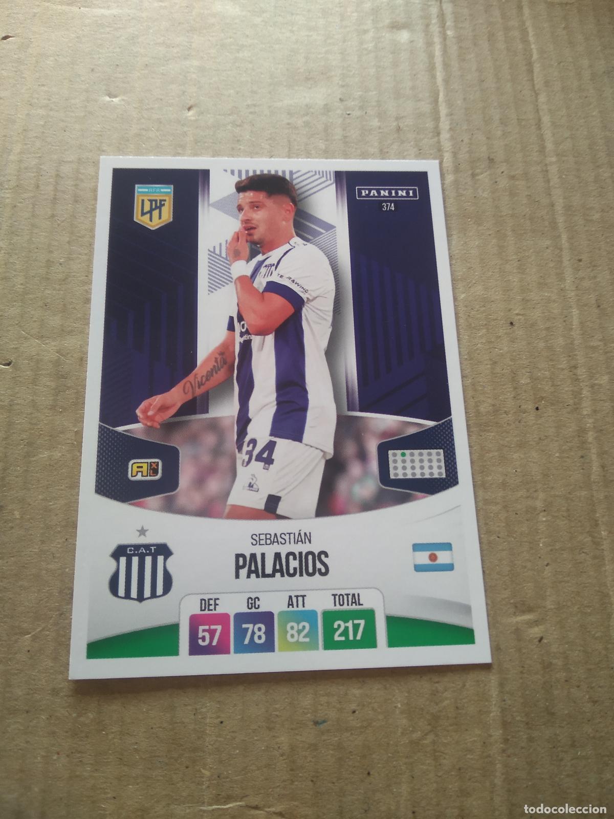 Cromos de F&uacute;tbol: 374 SEBASTIAN PALACIOS TALLERES CROMO FUTBOL ARGENTINO PANINI LIGA ARGENTINA 2024 ADRENALYN