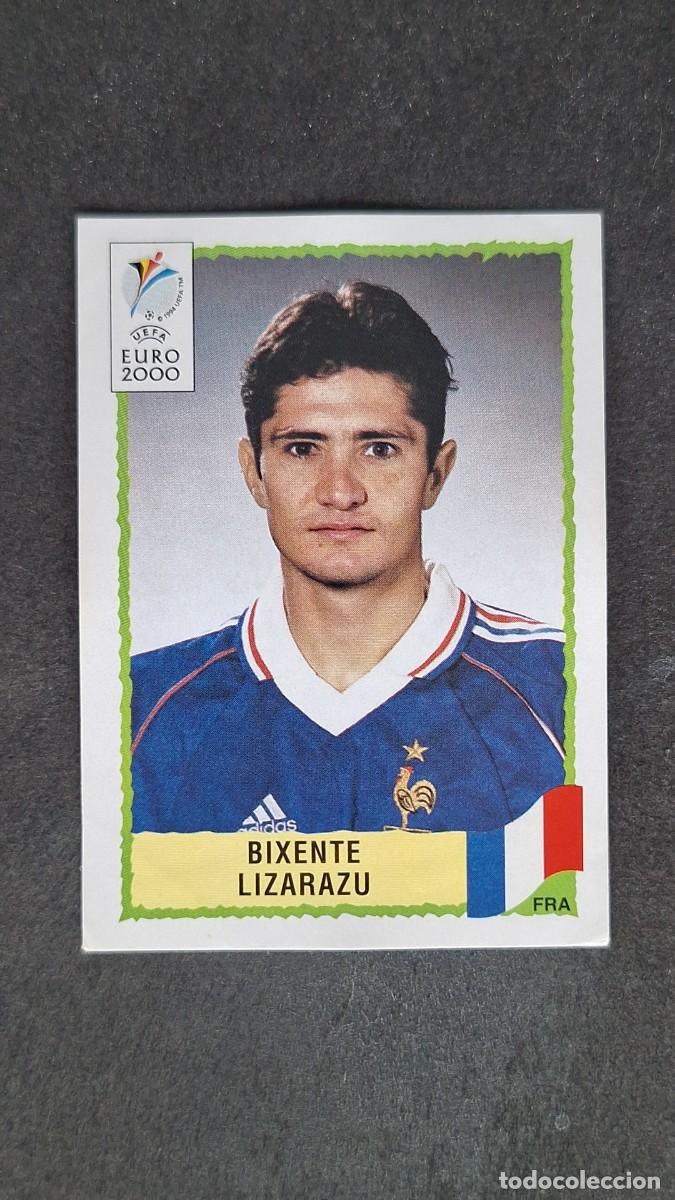 Cromos de F&uacute;tbol: L1 BIXENTE LIZARAZU SELECCION FRANCIA 343 PANINI EUROCOPA 2000 NUNCA PEGADO SIN PEGAR