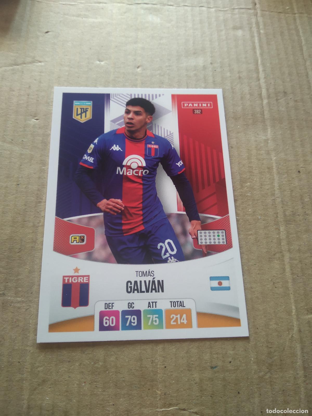 Cromos de F&uacute;tbol: 382 TOMAS GALVAN TIGRE CROMO FUTBOL ARGENTINO PANINI LIGA ARGENTINA 2024 ADRENALYN
