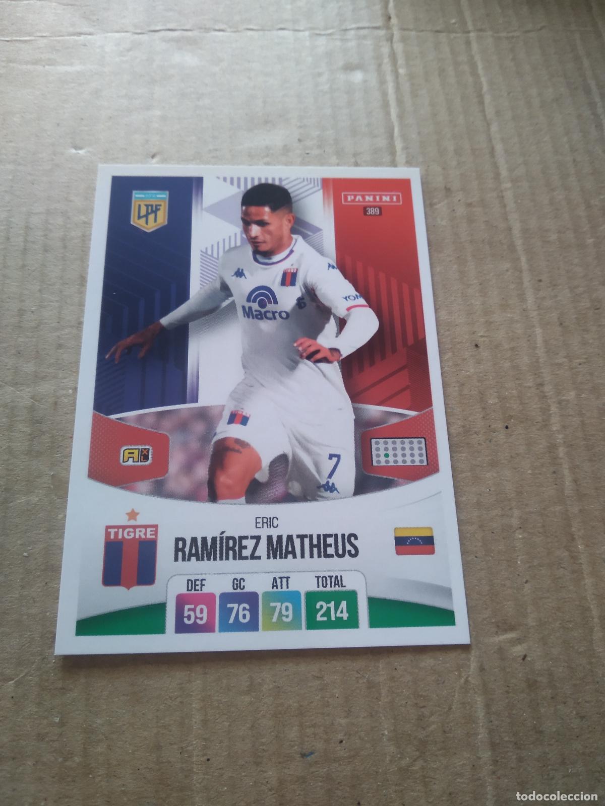 Cromos de Futebol: 389 ERIC RAMIREZ MATHEUS TIGRE CROMO FUTBOL ARGENTINO PANINI LIGA ARGENTINA 2024 ADRENALYN