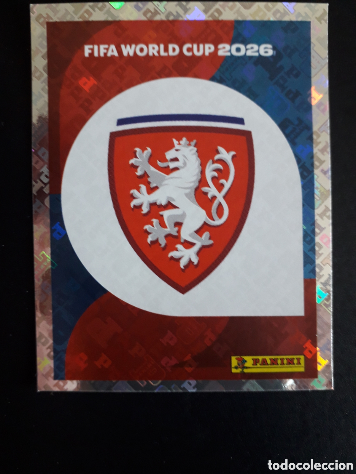 Cromos de Futebol: ESCUDO REP CHECA/CHEQUIA CZE 1 MUNDIAL F&Uacute;TBOL 2026 FIFA WORLD CUP PANINI SIN PEGAR PEDIDO M&Iacute;NIMO 3&euro;.