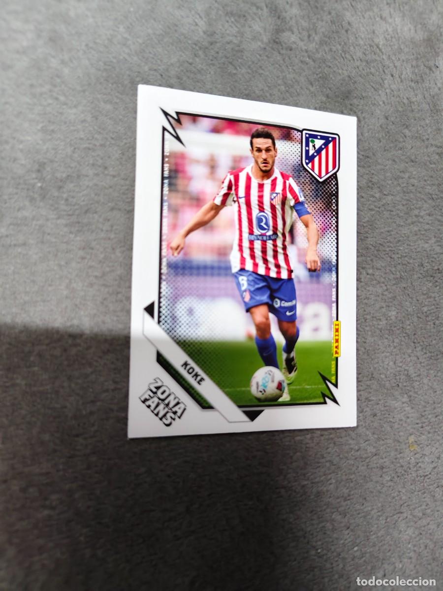 Cromos de F&uacute;tbol: 35 PANINI CLUB ATLETICO DE MADRID 25 26 KOKE ZONA FANS 2025 2026