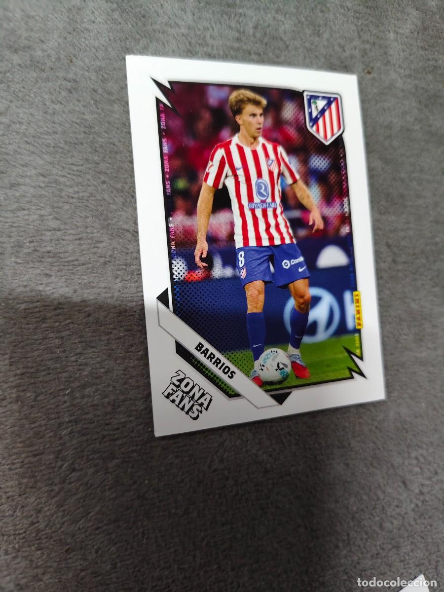 Cromos de F&uacute;tbol: 36 PANINI CLUB ATLETICO DE MADRID 25 26 BARRIOS ZONA FANS 2025 2026