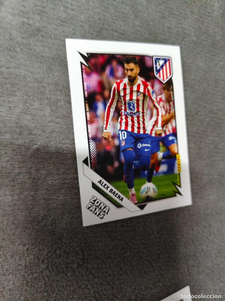 Cromos de F&uacute;tbol: 37 PANINI CLUB ATLETICO DE MADRID 25 26 &Aacute;LEX BAENA ZONA FANS 2025 2026