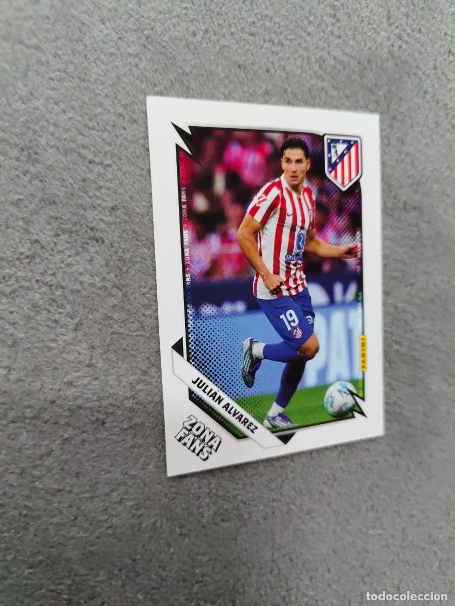 Cromos de F&uacute;tbol: 42 PANINI CLUB ATLETICO DE MADRID 25 26 JULI&Aacute;N ALVAREZ ZONA FANS 2025 2026