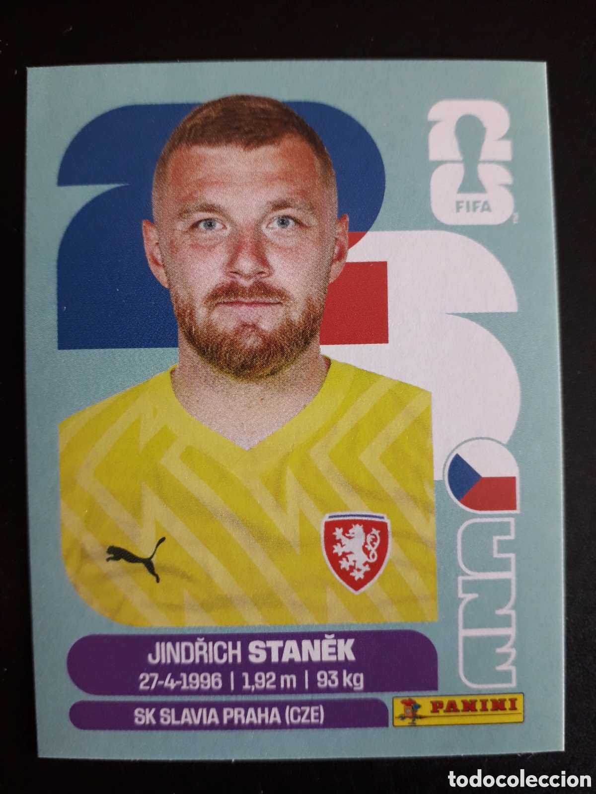 Fu&szlig;ball-Sticker: STANĚK REP CHECA/CHEQUIA CZE 3 MUNDIAL F&Uacute;TBOL 2026 FIFA WORLD CUP PANINI SIN PEGAR PEDIDO M&Iacute;NIMO 3&euro;.