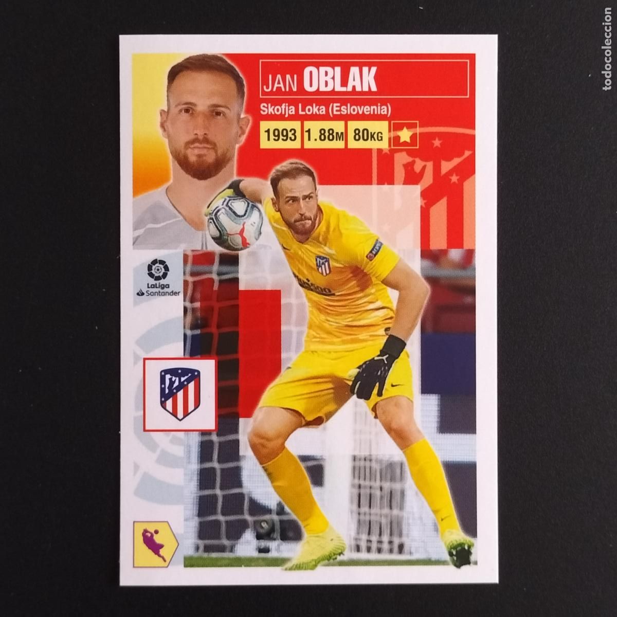 Cromos de F&uacute;tbol: N&ordm; 2 OBLAK AT MADRID LALIGA SANTANDER ESTE 2020 2021 20 21 LIGA PANINI