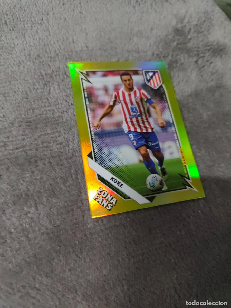 Cromos de F&uacute;tbol: KO35 35 PANINI CLUB ATLETICO DE MADRID 25 26 KOKE ZONA FANS GOLD 2025 2026