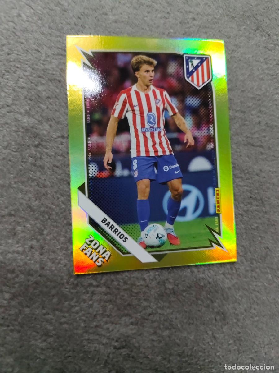 Cromos de F&uacute;tbol: KO36 36 PANINI CLUB ATLETICO DE MADRID 25 26 BARRIOS ZONA FANS GOLD 2025 2026