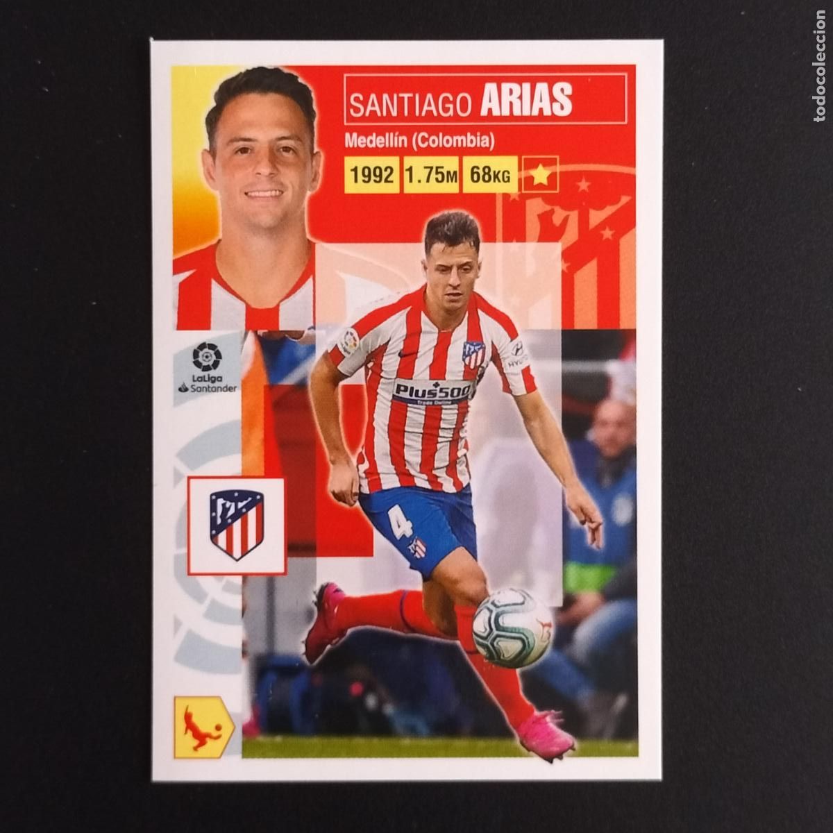 Cromos de F&uacute;tbol: N&ordm; 8 A SANTIAGO ARIAS AT MADRID CROMOS LALIGA SANTANDER ESTE 2020 2021 20 21 LIGA PANINI