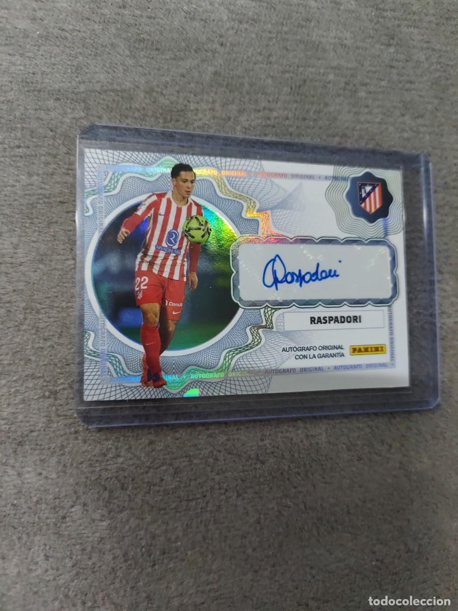 Cromos de F&uacute;tbol: A1 1 PANINI CLUB ATLETICO DE MADRID 25 26 RASPADORI /200 AUTOGRAPHS 2025 2026 AUTO AUTOGRAFO FIRMA