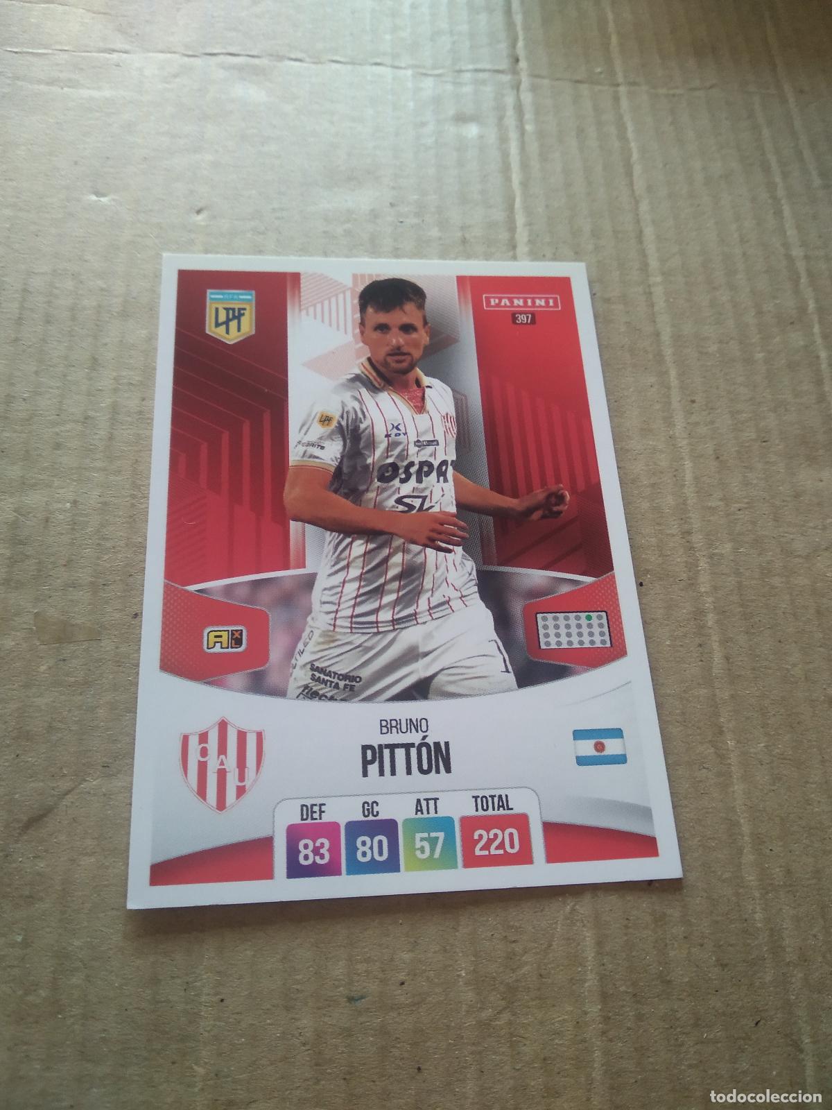 Cromos de F&uacute;tbol: 397 BRUNO PITTON UNION CROMO FUTBOL ARGENTINO PANINI LIGA ARGENTINA 2024 ADRENALYN