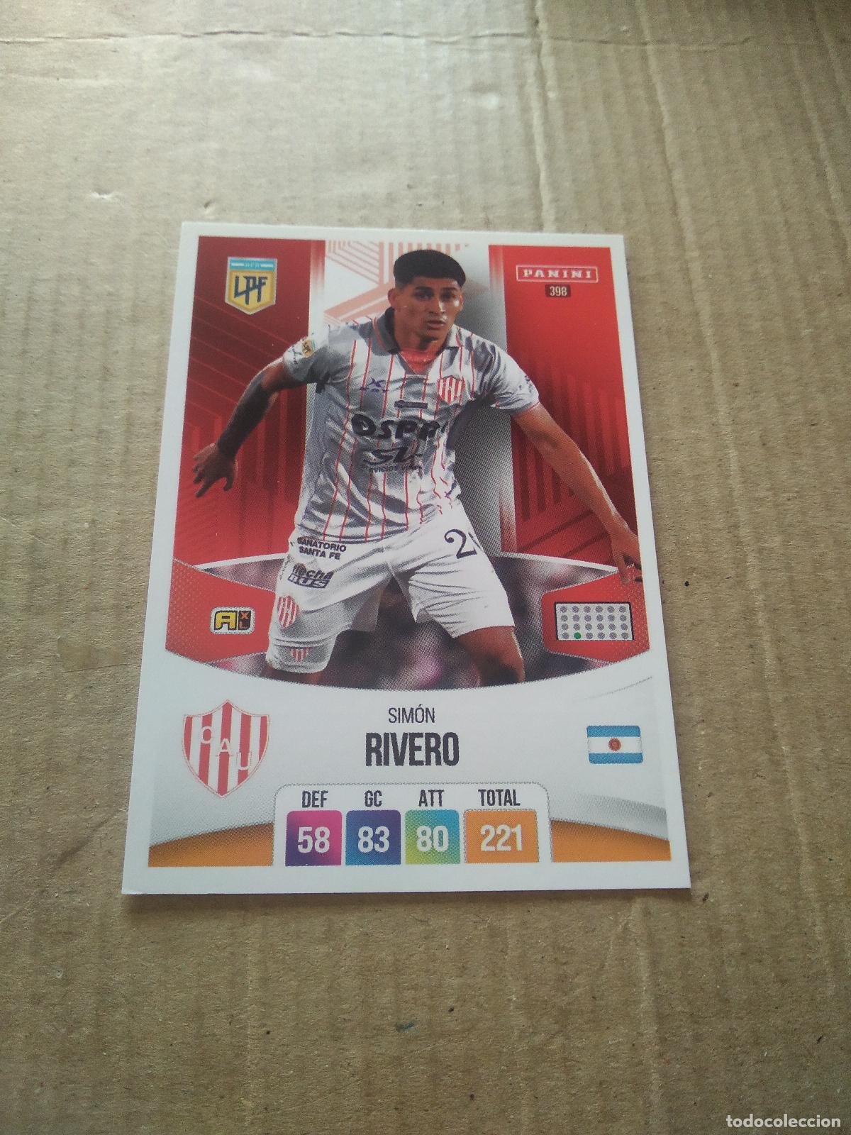 Cromos de F&uacute;tbol: 398 SIMON RIVERO UNION CROMO FUTBOL ARGENTINO PANINI LIGA ARGENTINA 2024 ADRENALYN