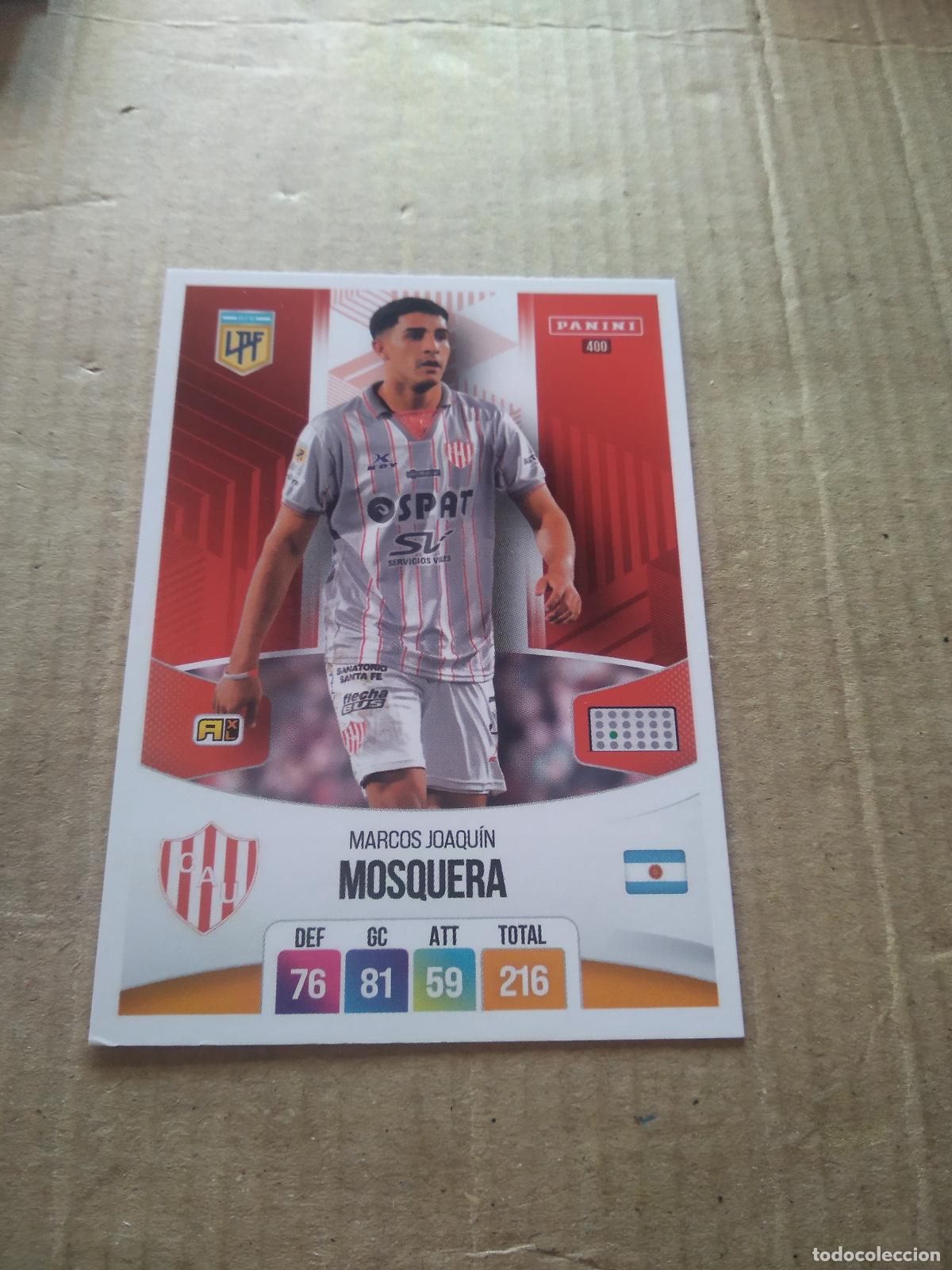 Cromos de F&uacute;tbol: 400 MARCOS JOAQUIN MOSQUERA UNION CROMO FUTBOL ARGENTINO PANINI LIGA ARGENTINA 2024 ADRENALYN