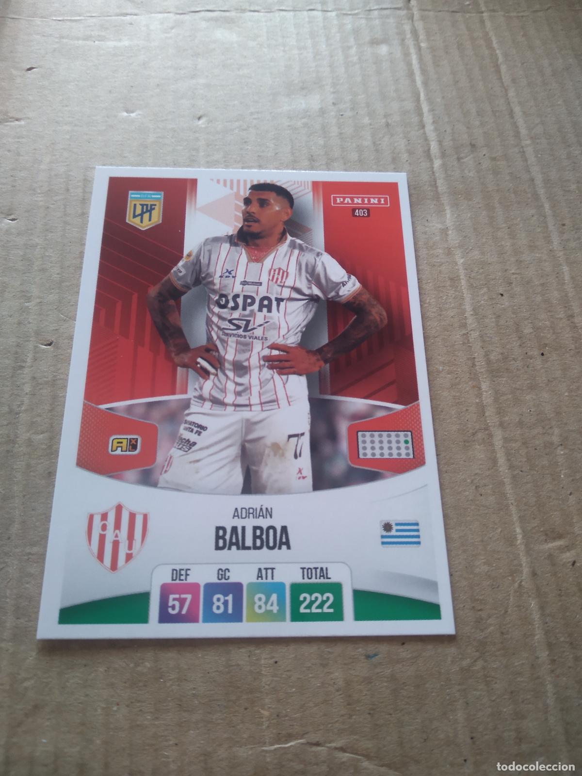 Fu&szlig;ball-Sticker: 403 ADRIAN BALBOA UNION CROMO FUTBOL ARGENTINO PANINI LIGA ARGENTINA 2024 ADRENALYN