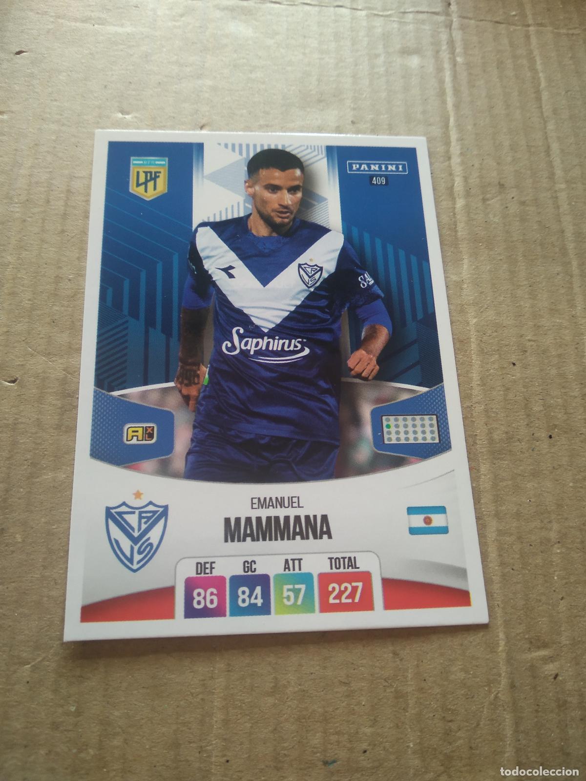 Cromos de F&uacute;tbol: 409 EMANUEL MAMMANA VELEZ CROMO FUTBOL ARGENTINO PANINI LIGA ARGENTINA 2024 ADRENALYN