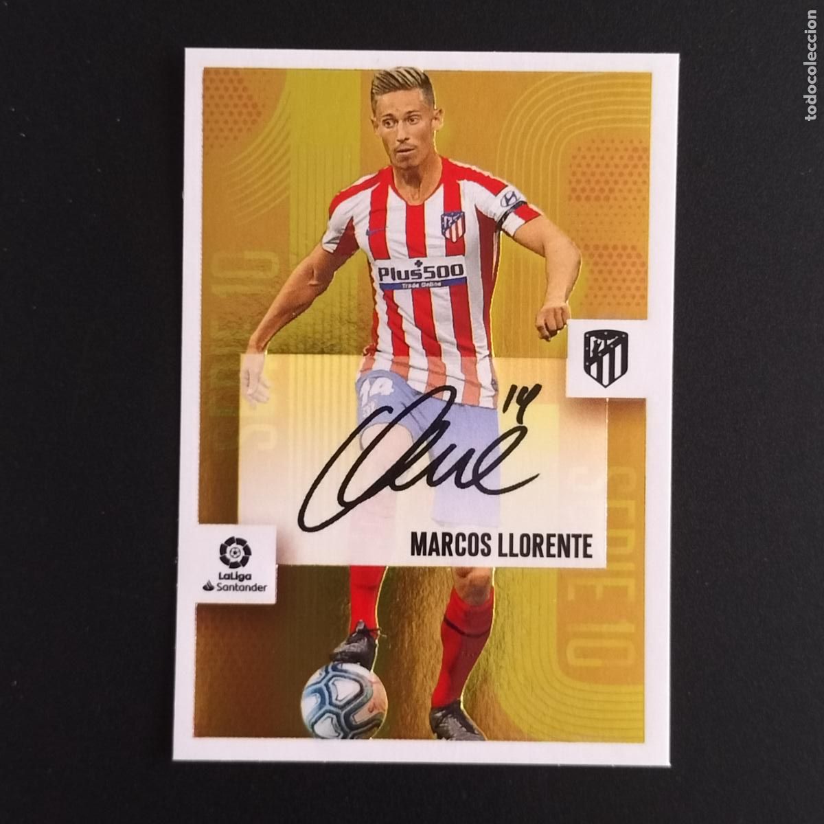 Cromos de F&uacute;tbol: N&ordm; 15 MARCOS LLORENTE AUTOGRAFO SERIE 10 AT MADRID LALIGA SANTANDER ESTE 2020 2021 20 21 LIGA PANINI