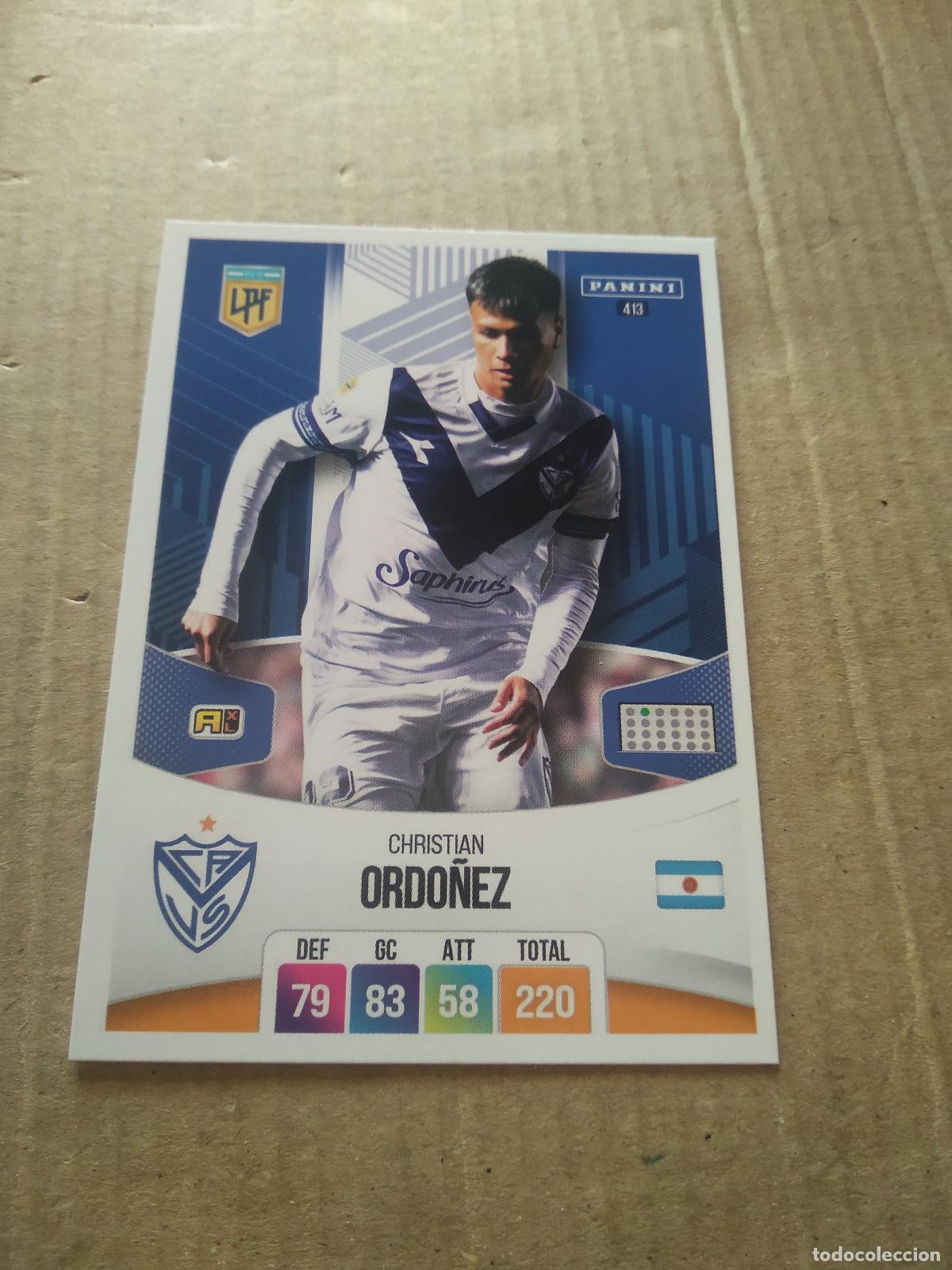 Cromos de F&uacute;tbol: 413 CHRISTIAN ORDO&Ntilde;EZ VELEZ CROMO FUTBOL ARGENTINO PANINI LIGA ARGENTINA 2024 ADRENALYN