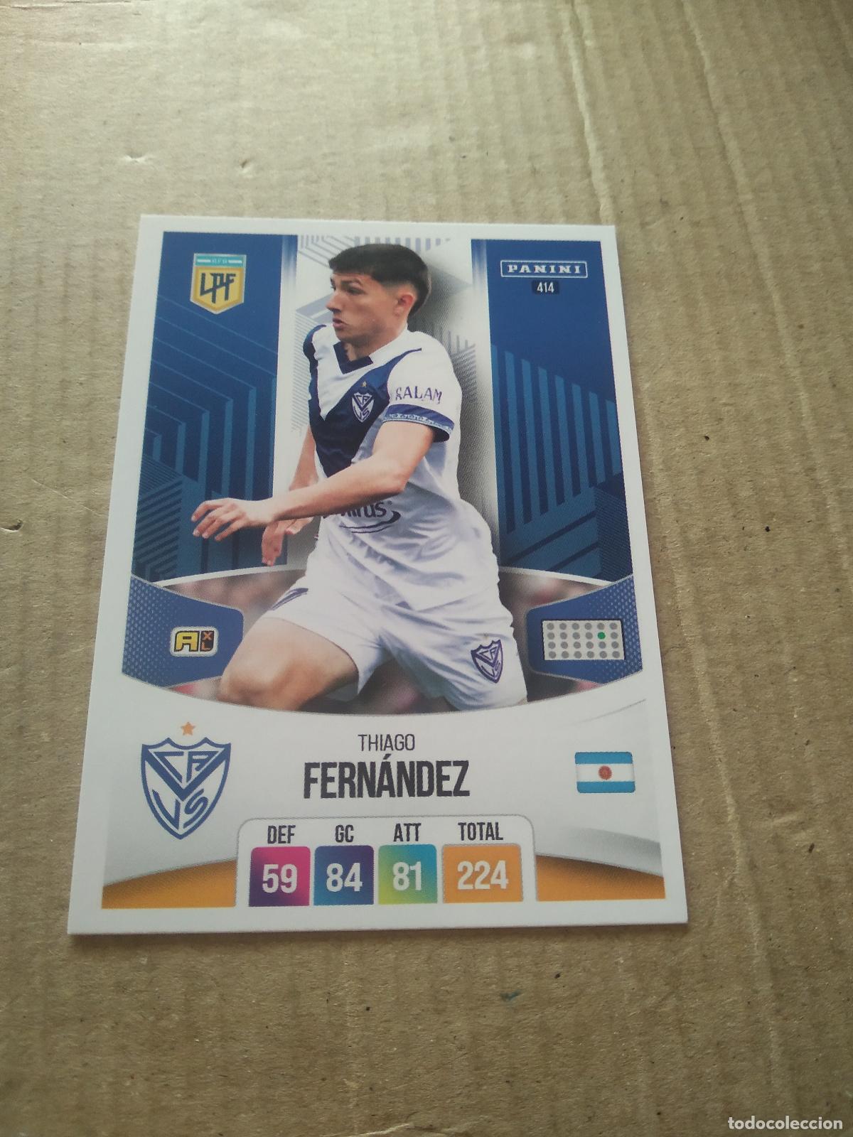 Cromos de F&uacute;tbol: 414 THIAGO FERNANDEZ VELEZ CROMO FUTBOL ARGENTINO PANINI LIGA ARGENTINA 2024 ADRENALYN