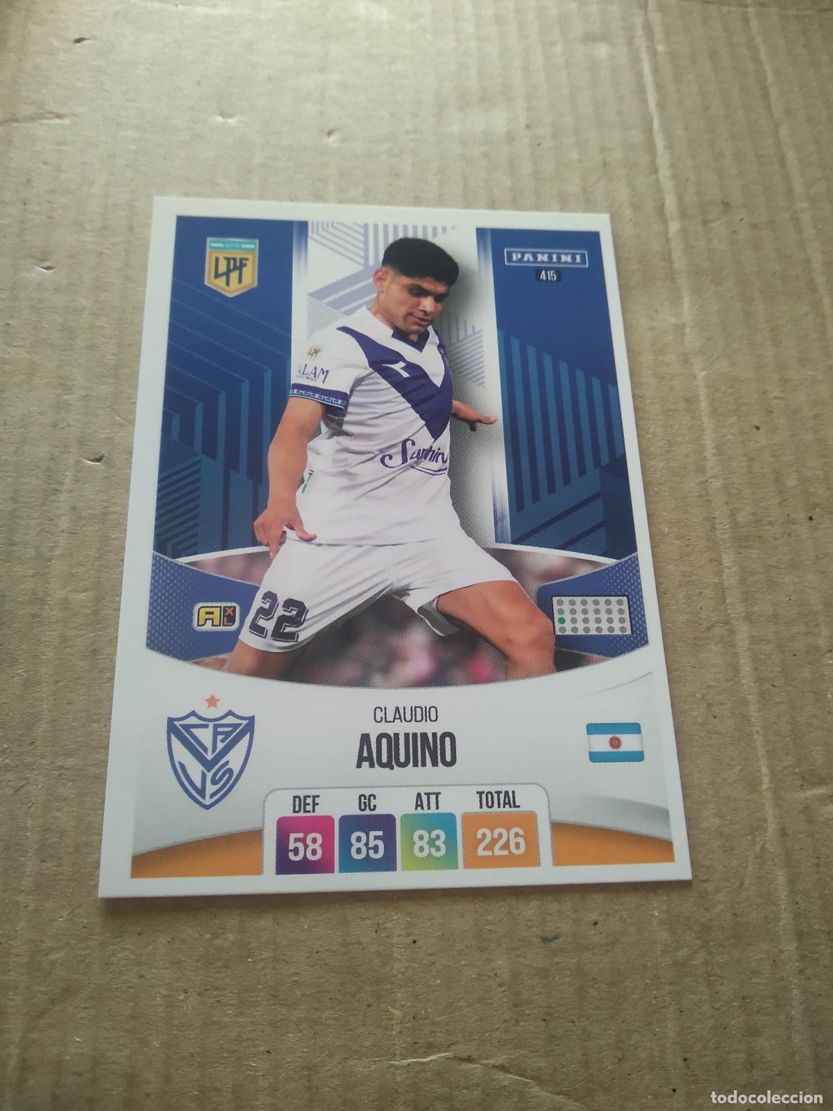 Cromos de F&uacute;tbol: 415 CLAUDIO AQUINO VELEZ CROMO FUTBOL ARGENTINO PANINI LIGA ARGENTINA 2024 ADRENALYN