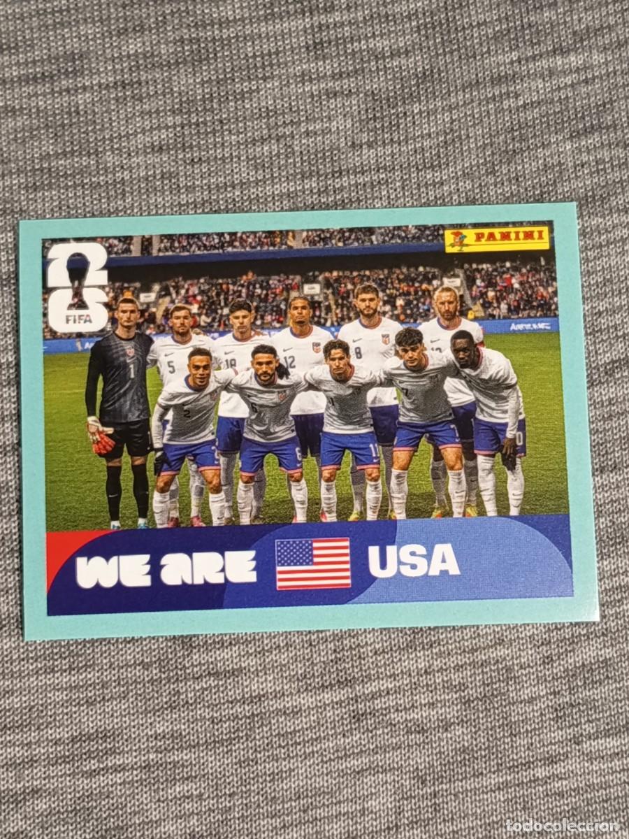 Cromos de F&uacute;tbol: ALINEACI&Oacute;N ESTADOS UNIDOS USA 13 STICKER MUNDIAL 2026 PANINI FIFA WORLD CUP NUEVO