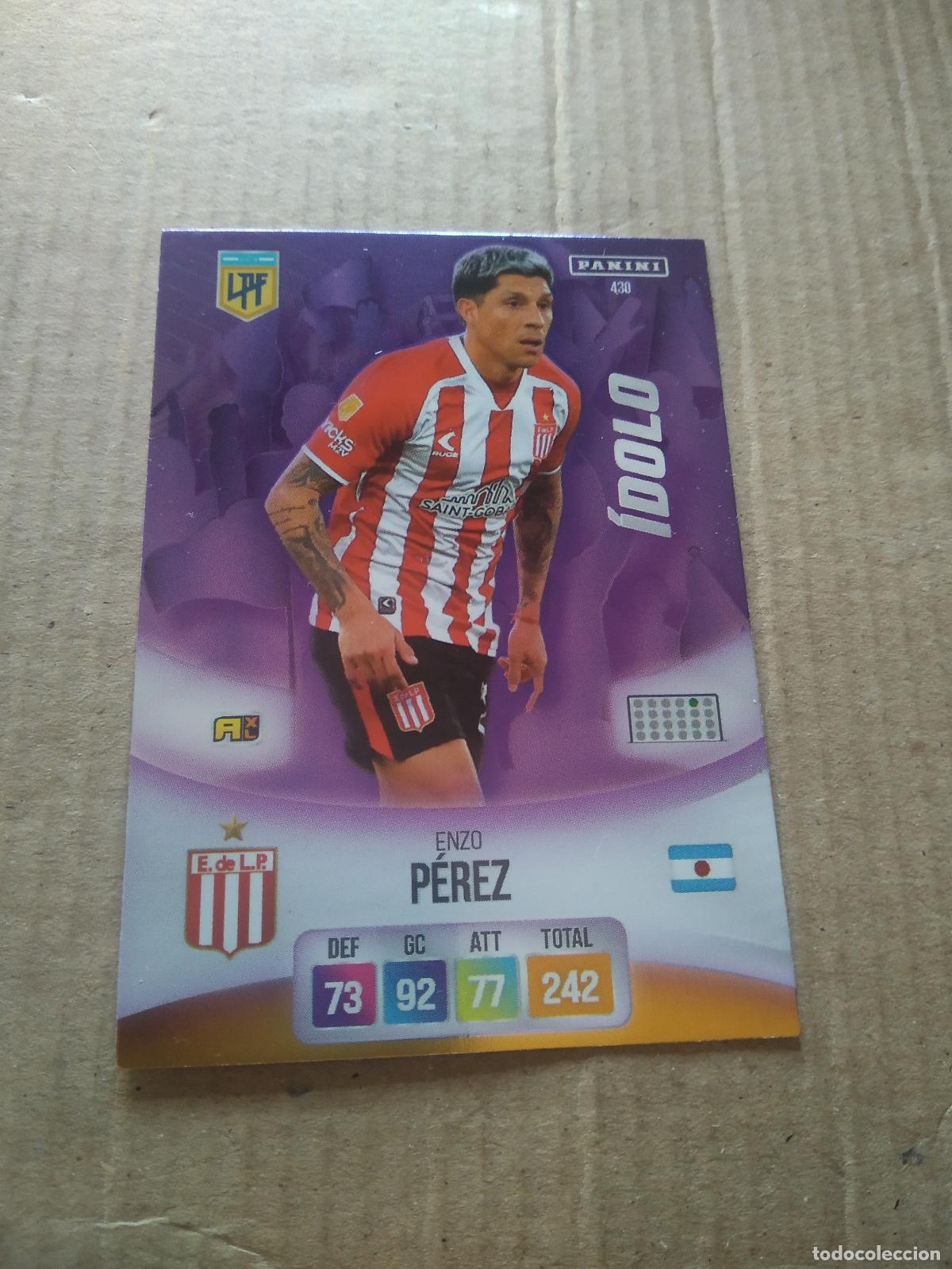 Cromos de F&uacute;tbol: 430 ENZO PEREZ ESTUDIANTES CROMO FUTBOL ARGENTINO PANINI LIGA ARGENTINA 2024 ADRENALYN