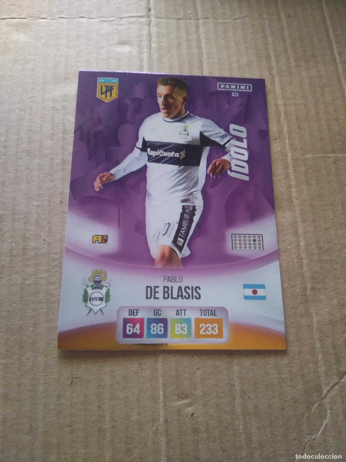Cromos de F&uacute;tbol: 431 PABLO DE BLASIS GIMNASIA CROMO FUTBOL ARGENTINO PANINI LIGA ARGENTINA 2024 ADRENALYN