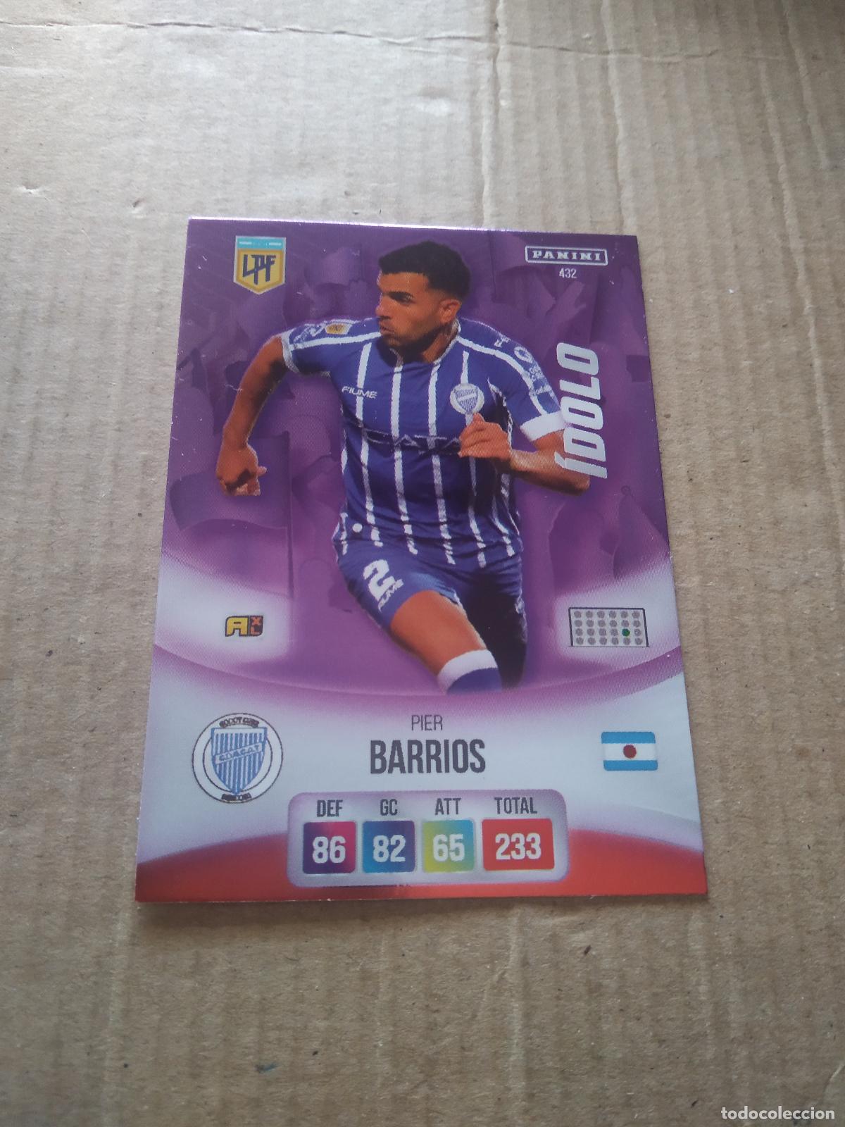 Cromos de F&uacute;tbol: 432 PIER BARRIOS GODOY CRUZ CROMO FUTBOL ARGENTINO PANINI LIGA ARGENTINA 2024 ADRENALYN