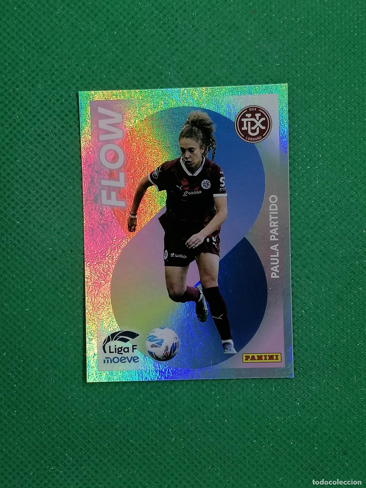 Cromos de F&uacute;tbol: 361 PAULA PARTIDO DUZ LOGRO&Ntilde;O FLOW ⚽ PANINI LIGA FEMENINA F MOEVE 25 26 2025 2026 ⚽