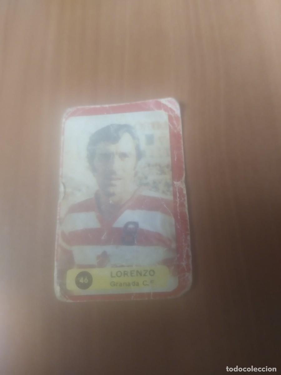 Football Stickers: LORENZO 46 GRANADA EDITORIAL JIM&Eacute;NEZ GODOY 1975-76 75-76