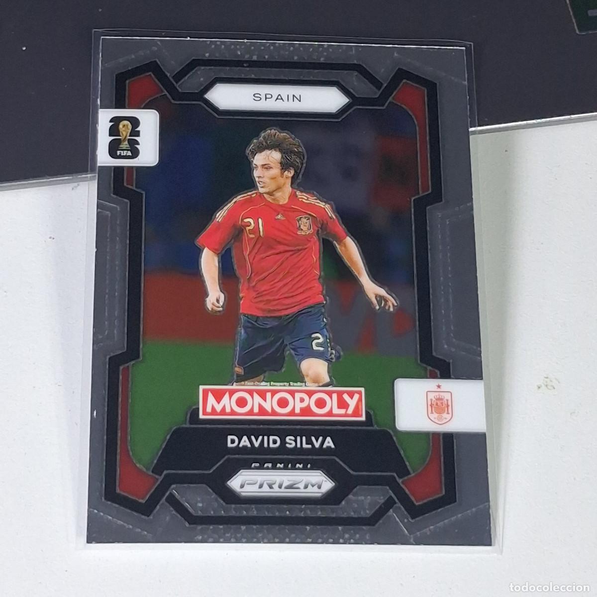 Cromos de F&uacute;tbol: B17 42 DAVID SILVA SPAIN ESPANA FIFA WORLD CUP 2026 PANINI PRIZM MONOPOLY COLECCI&Oacute;N ALBUM MUNDIAL