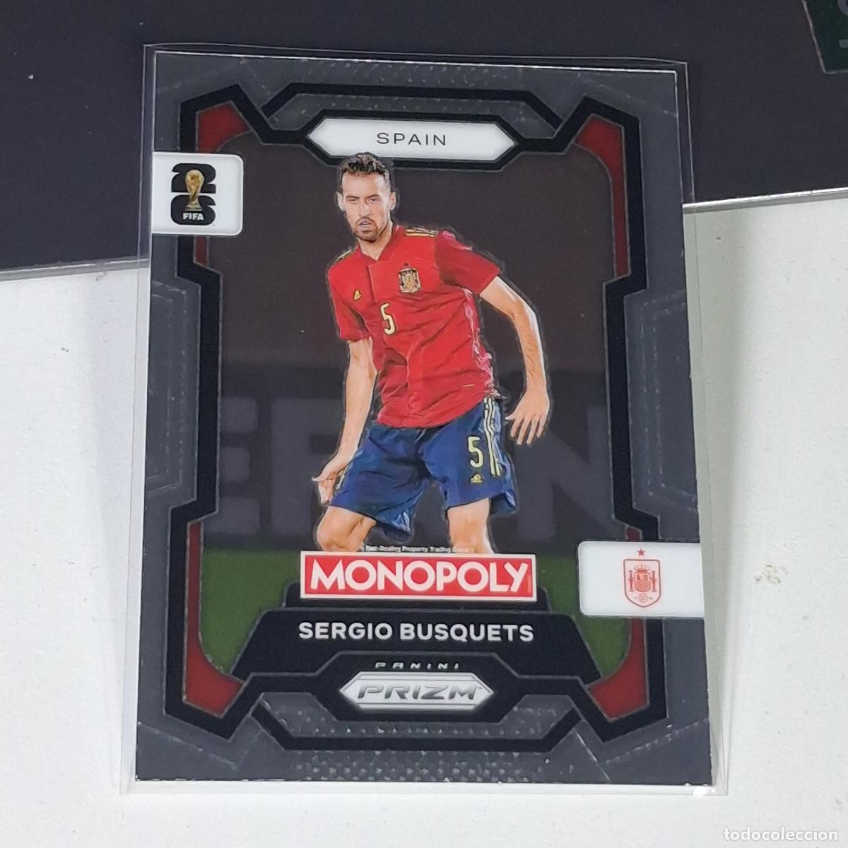 Cromos de F&uacute;tbol: B17 45 SERGIO BUSQUETS SPAIN ESPANA FIFA WORLD CUP 2026 PANINI PRIZM MONOPOLY COLECCI&Oacute;N MUNDIAL