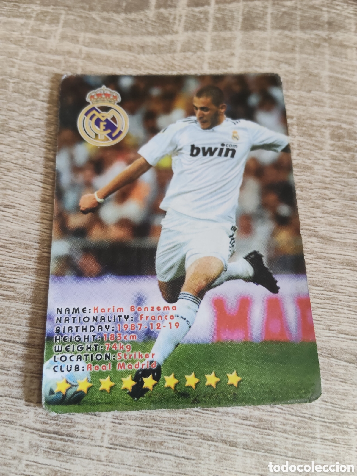Cromos de Futebol: Benzema Real Madrid top of the league