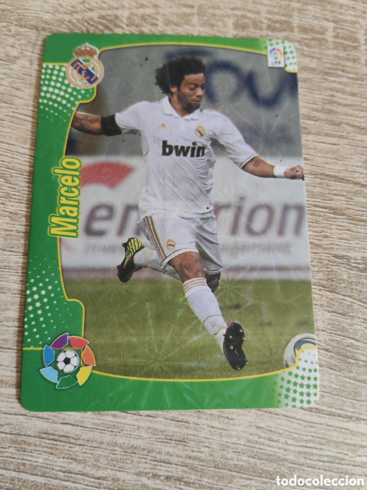 Cromos de F&uacute;tbol: Marcelo Real Madrid cima de la liga