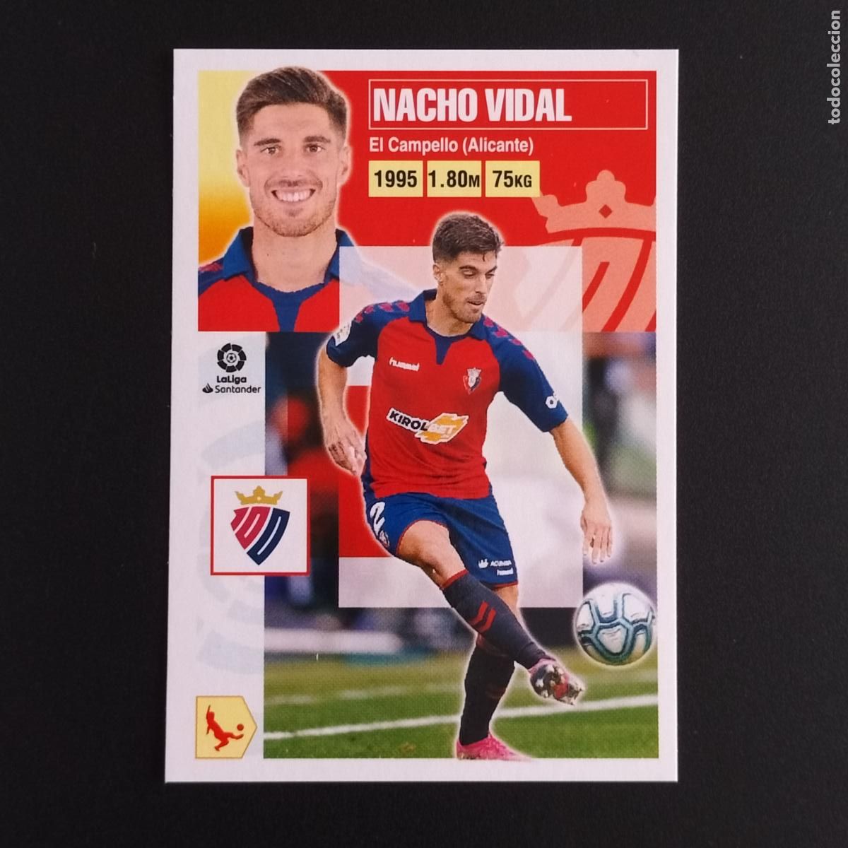 Cromos de F&uacute;tbol: N&ordm; 4 NACHO VIDAL OSASUNA CROMOS LALIGA SANTANDER ESTE 2020 2021 20 21 LIGA PANINI
