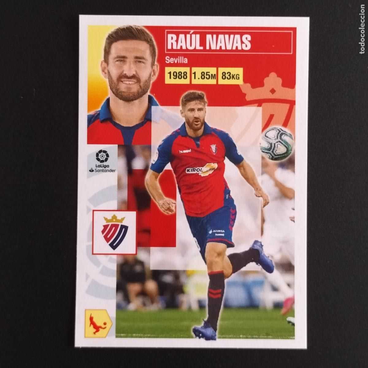 Cromos de F&uacute;tbol: N&ordm; 6 B RAUL NAVAS OSASUNA CROMOS LALIGA SANTANDER ESTE 2020 2021 20 21 LIGA PANINI
