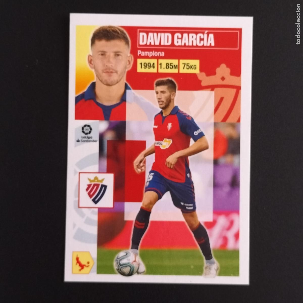 Cromos de F&uacute;tbol: N&ordm; 7 DAVID GARCIA OSASUNA CROMOS LALIGA SANTANDER ESTE 2020 2021 20 21 LIGA PANINI