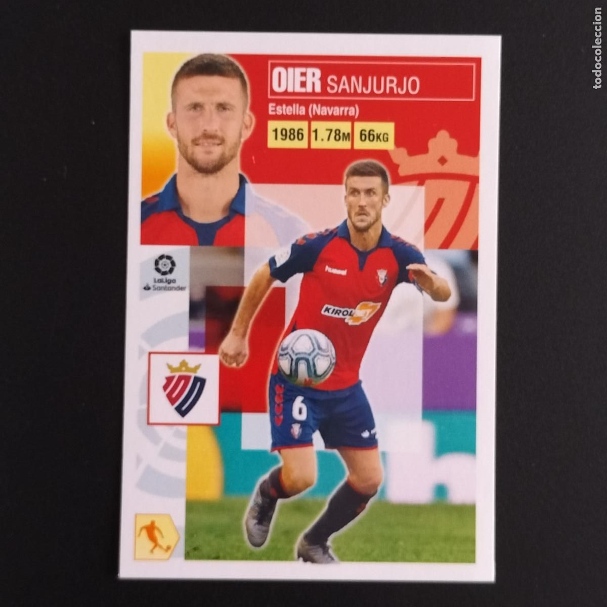 Cromos de F&uacute;tbol: N&ordm; 10 OIER OSASUNA CROMOS LALIGA SANTANDER ESTE 2020 2021 20 21 LIGA PANINI