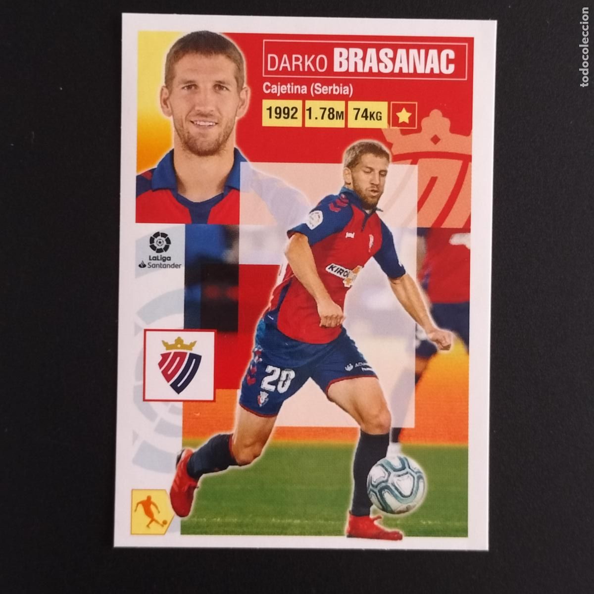 Cromos de F&uacute;tbol: N&ordm; 11 BRASANAC OSASUNA CROMOS LALIGA SANTANDER ESTE 2020 2021 20 21 LIGA PANINI