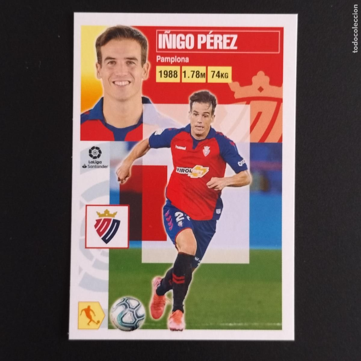 Cromos de F&uacute;tbol: N&ordm; 12 B I&Ntilde;IGO PEREZ OSASUNA CROMOS LALIGA SANTANDER ESTE 2020 2021 20 21 LIGA PANINI