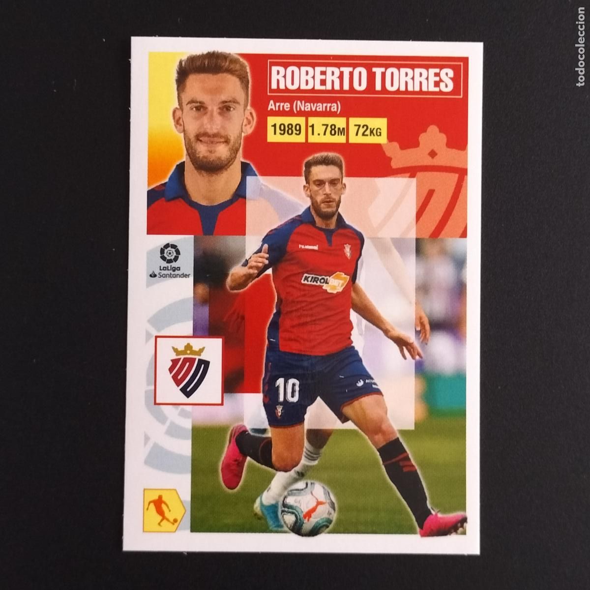 Cromos de F&uacute;tbol: N&ordm; 14 ROBERTO TORRES OSASUNA CROMOS LALIGA SANTANDER ESTE 2020 2021 20 21 LIGA PANINI